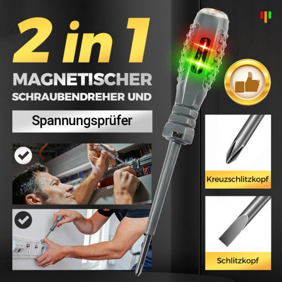 Sonderverkauf 55% Rabatt2-in-1 Magnetischer Schraubendreher und Spannungsprüfer