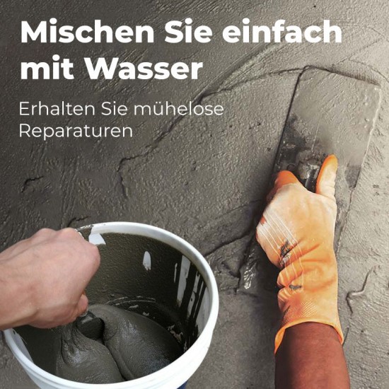 Schnell trocknender wasserdichter Reparaturzement für Fubden