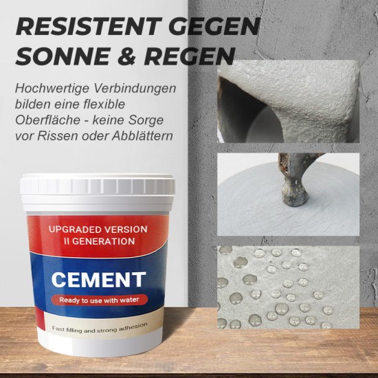 Schnell trocknender wasserdichter Reparaturzement für Fubden