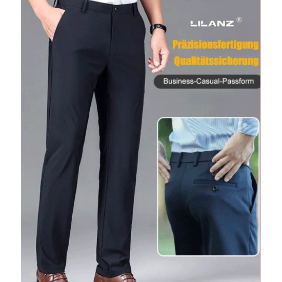 Heier Verkauf(50% Rabatt)Gerade Business-Hose aus Samt für Herren