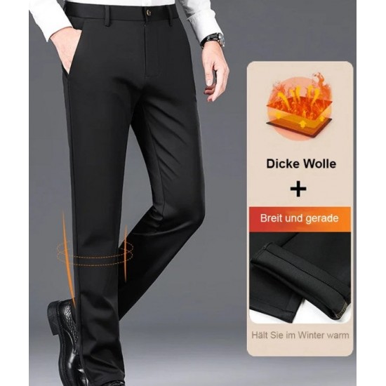 Heier Verkauf(50% Rabatt)Gerade Business-Hose aus Samt für Herren