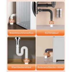 Multifunktionales Abwasserrohr-T-Stück mit Anti-Geruchs-Verbindung