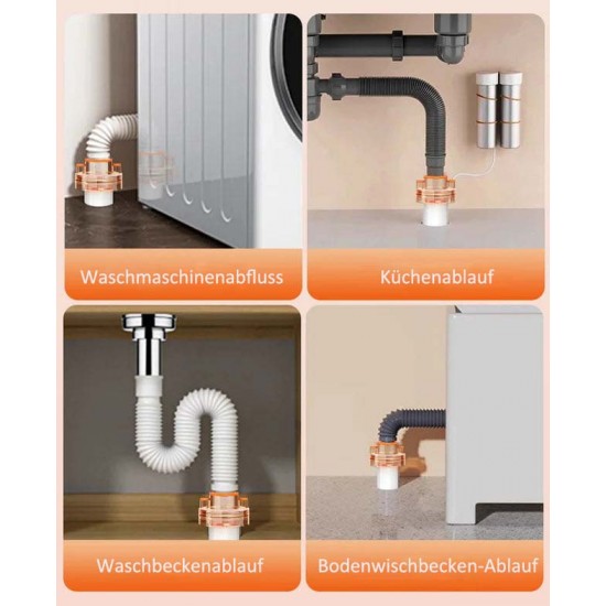 Multifunktionales Abwasserrohr-T-Stück mit Anti-Geruchs-Verbindung