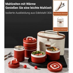 Heier Verkauf(50% Rabatt)Mikrowellengeeignete, isolierte Lunchbox aus Edelstahl