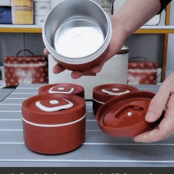 Heier Verkauf(50% Rabatt)Mikrowellengeeignete, isolierte Lunchbox aus Edelstahl