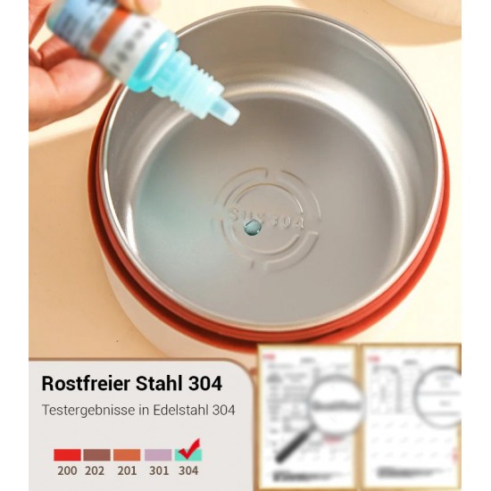 Heier Verkauf(50% Rabatt)Mikrowellengeeignete, isolierte Lunchbox aus Edelstahl