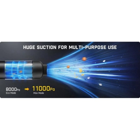 50% SPAREN! V8 Mate Kabelloser Mini-Autosauger Starke 13000Pa Saugkraft / 30AW