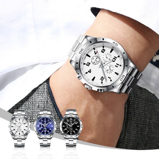 Modische wasserdichte leuchtende Quarzuhr