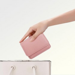 Heier Verkauf(33% Rabatt)Vintage Mini-Geldbrse mit mehreren Fchern in einfarbigem Design