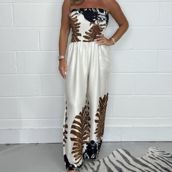  HEISSER SALE50% RABATTSexy Sommer-Overall mit lockerer Passform und Print für Damen, trgerlos