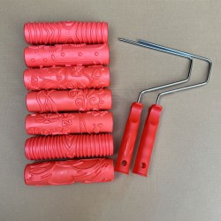 Farbroller mit gemusterter Prgetextur für Wanddekoration