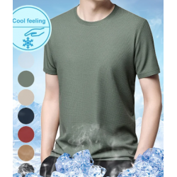 Heier Verkauf(50% Rabatt)Atmungsaktives T-Shirt aus geprgtem Stoff