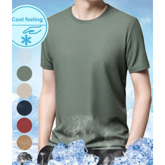 Heier Verkauf(50% Rabatt)Atmungsaktives T-Shirt aus geprgtem Stoff