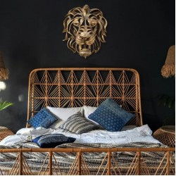 Lion Head Wall Mounted Art Sculpture
