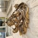 Lion Head Wall Mounted Art Sculpture
