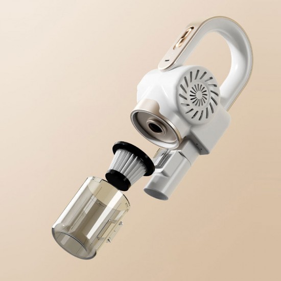 Leistungsstarker Handstaubsauger mit Milbenentfernungszubehr