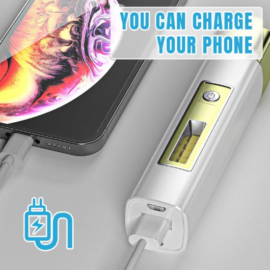 Mini 2-in-1 Taschenlampe & Powerbank mit hoher Leuchtkraft