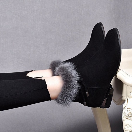 Modische, warme, dicke und rutschfeste Stiefeletten für Frauen Kaufe 2, kostenloser Versand