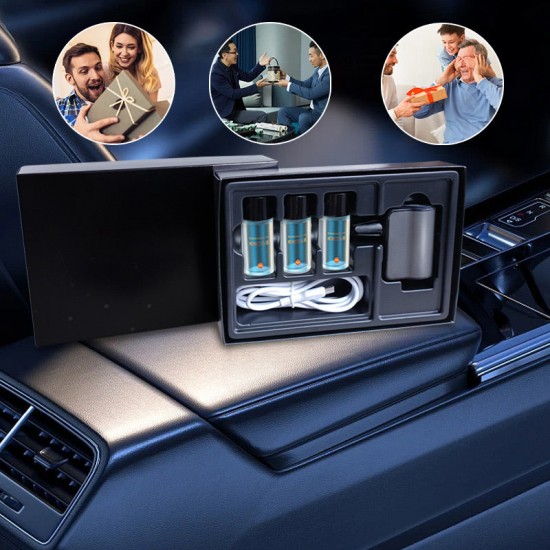 Intelligenter Auto-Lufterfrischer - 3x10ml Natürliches Parfüm, 45 Tage langanhaltend