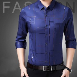 Dünnes, bügelfreies Hemd für Herren