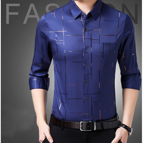 Dünnes, bügelfreies Hemd für Herren