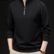 Modischer Herren-Pullover mit Viertelreiverschluss