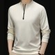 Modischer Herren-Pullover mit Viertelreiverschluss