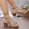 Vielseitige Sandalen mit offener Zehenpartie und mittelhohem Absatz