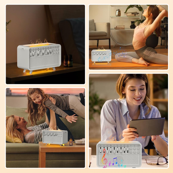 Multifunktionaler Bluetooth-Lautsprecher mit Luftbefeuchter und Nachtlicht