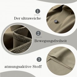 Atmungsaktiver Freizeit-Zweiteiler für Herren: Kurzarmhemd und Hose
