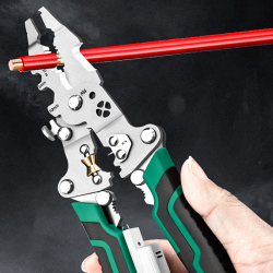 Multifunktionale klappbare Draht Stripping Schere mit elektrischem Test