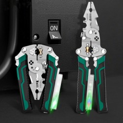 Multifunktionale klappbare Draht Stripping Schere mit elektrischem Test