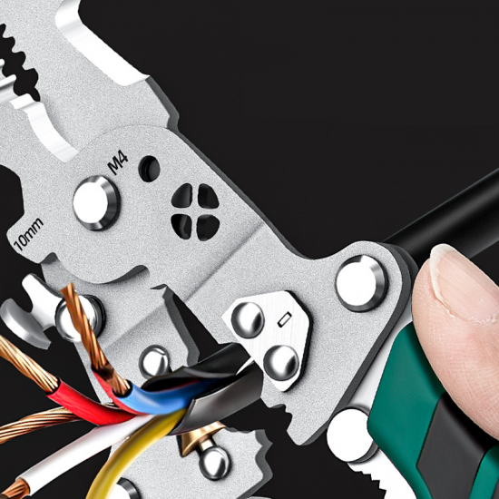 Multifunktionale klappbare Draht Stripping Schere mit elektrischem Test