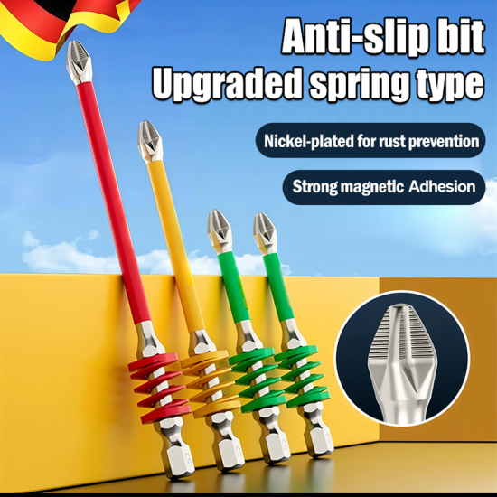 Sommer-SchnppchenMagnetischer Anti-Rutsch-Kreuzschlitz-Bit mit Feder