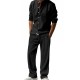 Lssiges, atmungsaktives Herren-Set aus Hemd und Hose