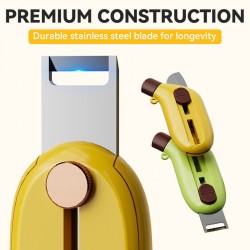 3-in-1-Mini-Obstschler und -Messer mit einziehbarer Klinge