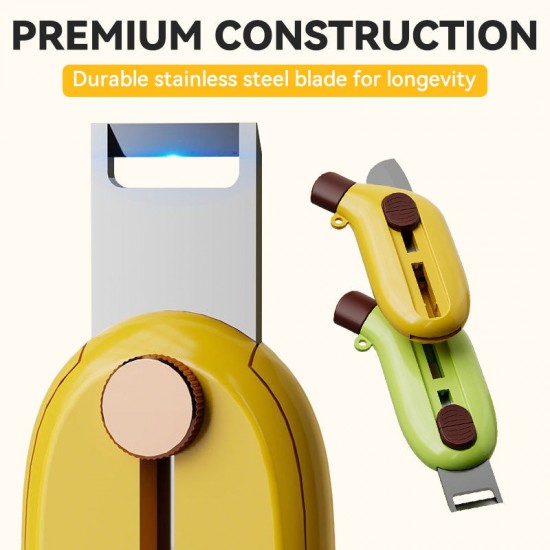 3-in-1-Mini-Obstschler und -Messer mit einziehbarer Klinge