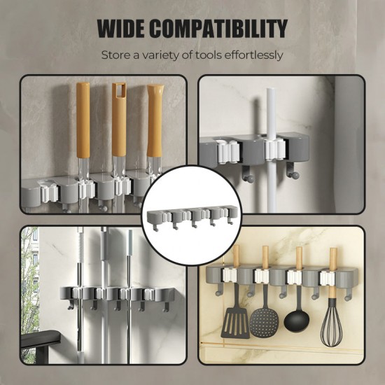 Wandhalterung für Mopp und Besen