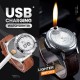 Ideales Geschenk - Wiederaufladbare USB-Uhr mit Feuerzeug